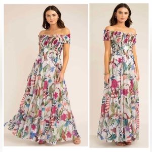 NWT - PatBO Zamia Off The Shoulder Floral Maxi Dress Size 6/Medium